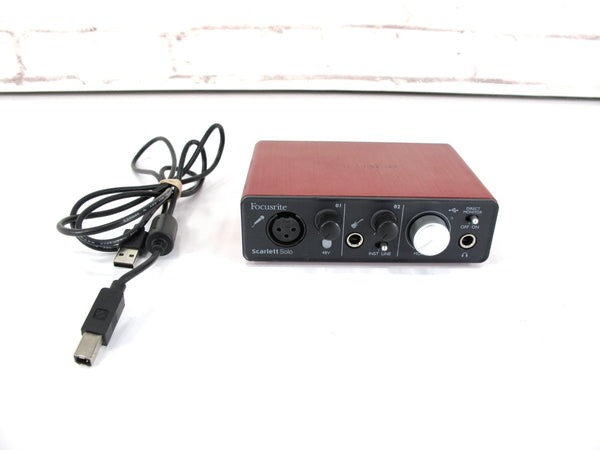 Focusrite Scarlett Solo 2nd Generation 2 - in/2 - out USB Audio Interface - ZeereeZ