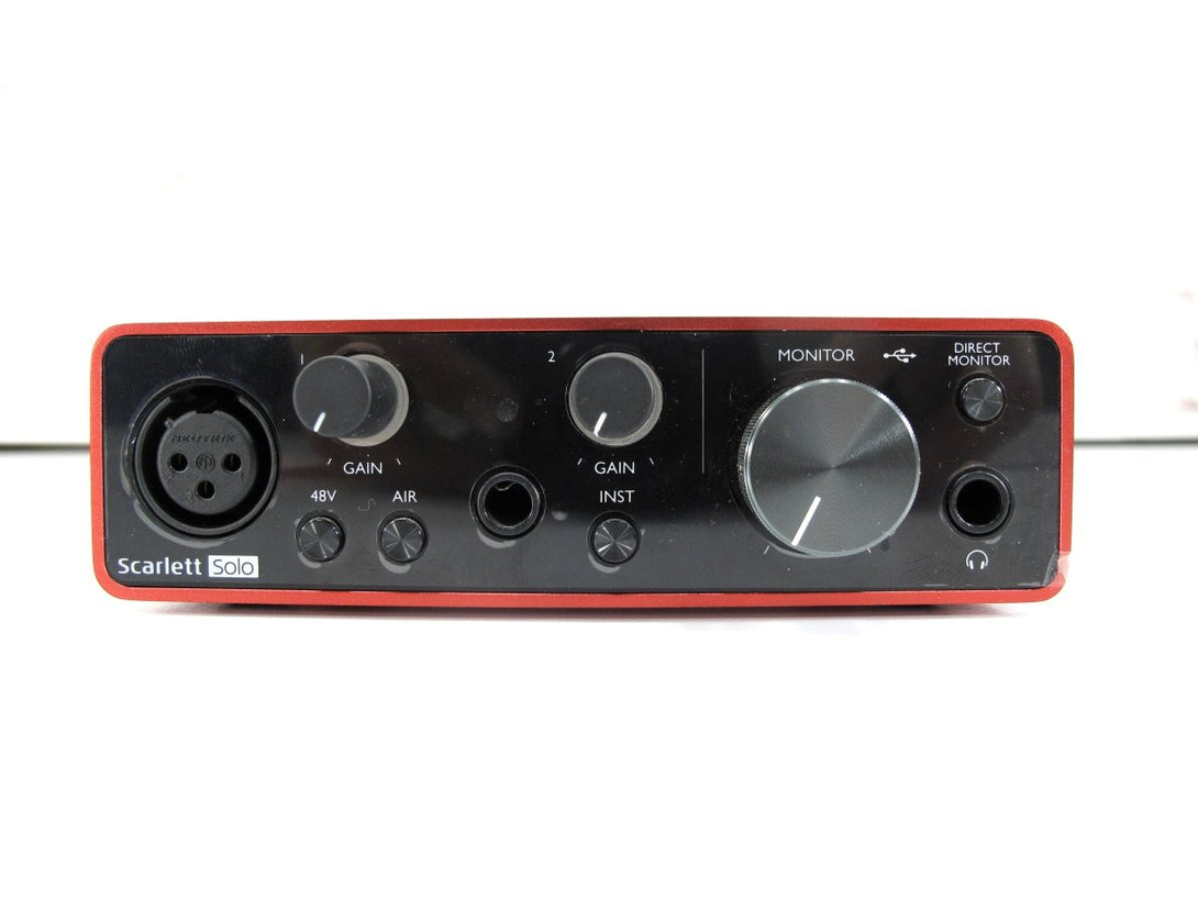 Focusrite Scarlett Solo 3rd Gen Pro Audio USB Digital Recording Interface - ZeereeZ