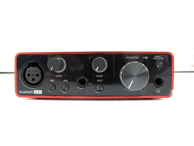 Focusrite Scarlett Solo 3rd Gen Pro Audio USB Digital Recording Interface - ZeereeZ