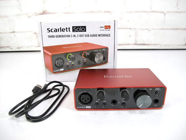 Focusrite Scarlett Solo 3rd Gen Pro Audio USB Digital Recording Interface - ZeereeZ