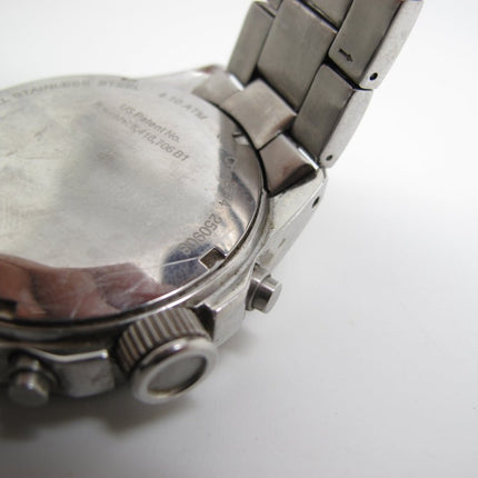 Fossil Chronograph Mens Watch with White Dial CH - 2574 Stainless Case & Band - ZeereeZ