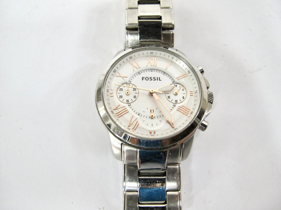 Fossil Grant Mens Chronograph Stainless Steel Watch BQ2180W - ZeereeZ