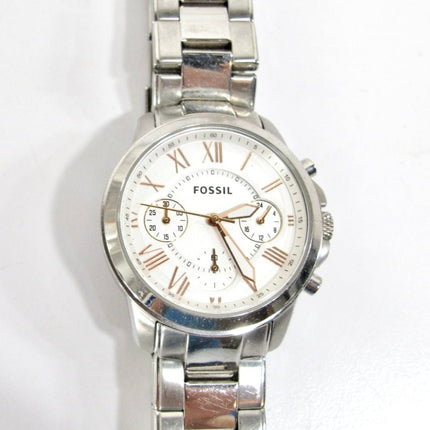 Fossil Grant Mens Chronograph Stainless Steel Watch BQ2180W - ZeereeZ
