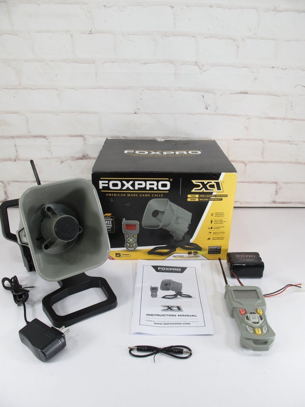 FOXPRO X Series X1 Digital Hunting Game Call Horn Speaker with Remote Control - ZeereeZ