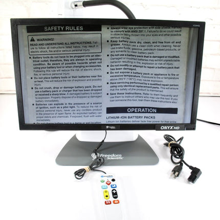Freedom Scientific ONYX Deskset HD Low Vision Magnifyfing Enlarger Reader - ZeereeZ
