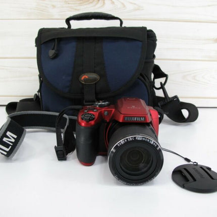 Fujifilm FinePix S8350 Red Digital Camera 16.2 Megapixel 42x Zoom DSLR - ZeereeZ