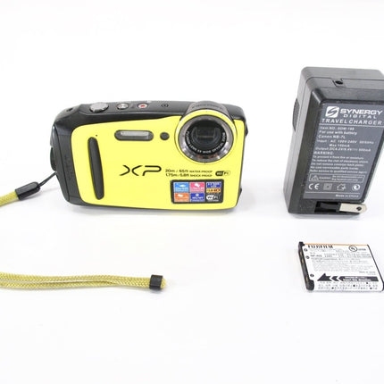 FujiFilm Finepix XP120 Yellow Waterproof Shockproof Dustproof Underwater WiFi Digital Camera - ZeereeZ