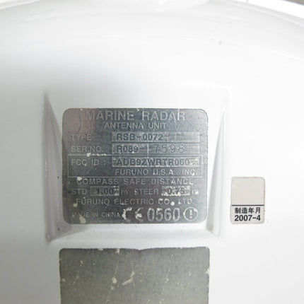 Furuno XN13A - 6 6 Foot 72 Inch Open Array Marine Boat Antenna with RSB - 0072 Gearbox - ZeereeZ
