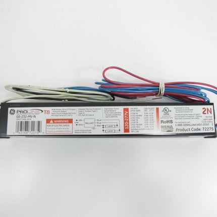 GE 72275 GE - 232MV - N UltraMax Fluorescent Ballast for (2) F32T8 Lamps 120 - 277V - ZeereeZ