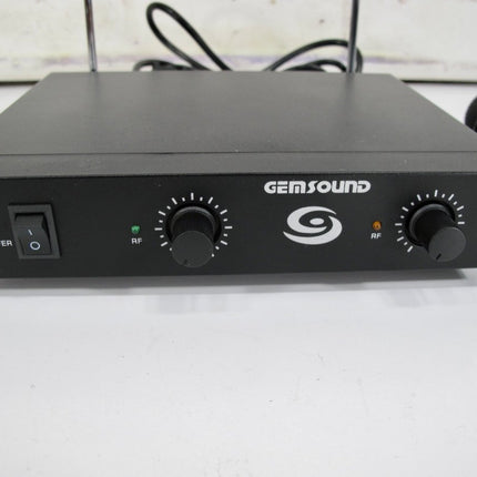 Gem Sound GMW - 2 Wireless Two Mic Microphone System VHF Dual Channel - ZeereeZ