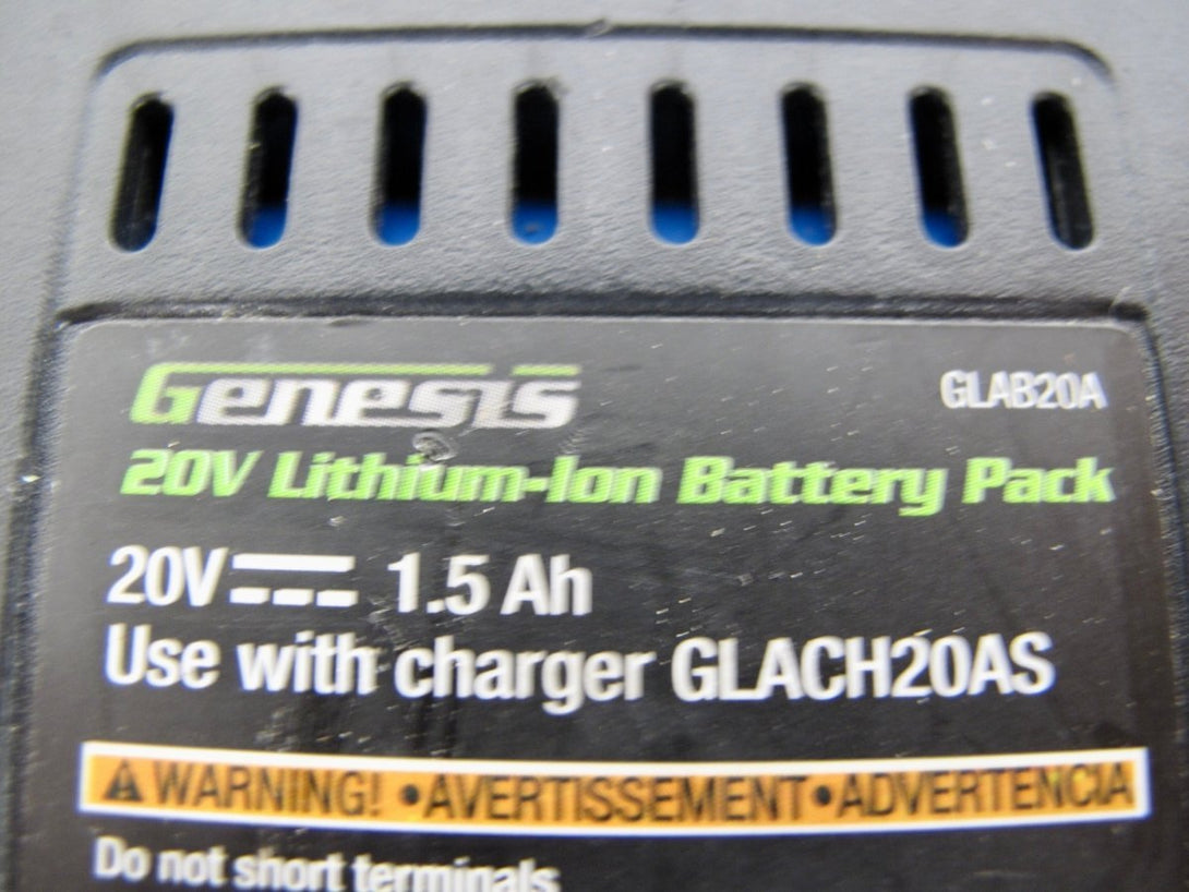 GENESIS GLAB20A 20 Volt 2.0ah Lithium - ion Power Tool Rechargeable Battery - ZeereeZ