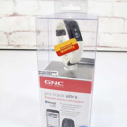 GNC GP - 5568 - WHT Bluetooth Protrack Ultra Activity Monitor Tracker Band - ZeereeZ
