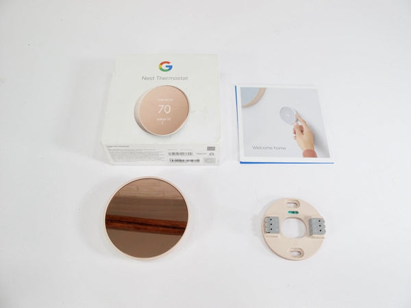 Google G4CVZ Nest Thermostat Programmable Smart Wi - Fi for Home Sand - ZeereeZ