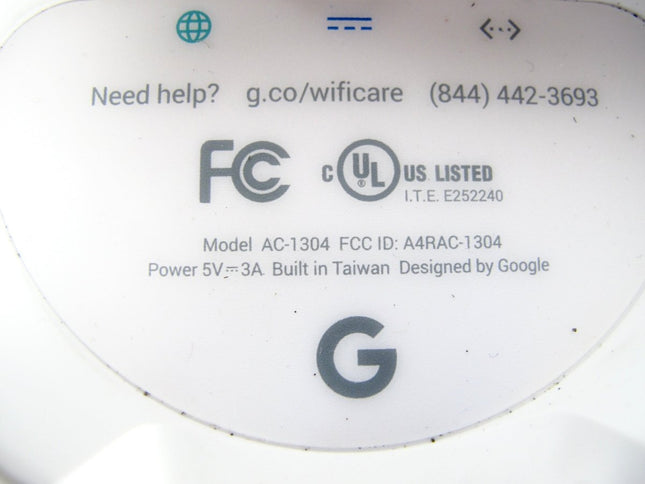 Google WiFi AC - 1304 1 Port 1200Mbps Wireless Mesh Router AC1200 Nest Extender - ZeereeZ