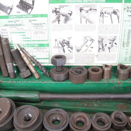 Greenlee 1906SB Ratcheting Knockout Punch Driver Kit - ZeereeZ