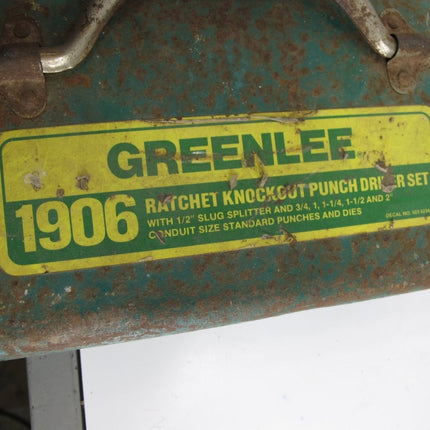 Greenlee 1906SB Ratcheting Knockout Punch Driver Kit - ZeereeZ