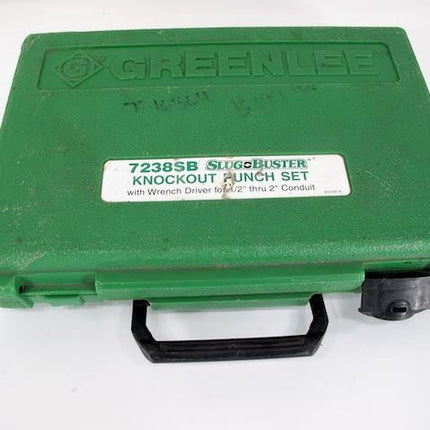 Greenlee 7238SB Slug Buster Knockout Punch Set Kit 1/2” - 2” Conduit Size - ZeereeZ