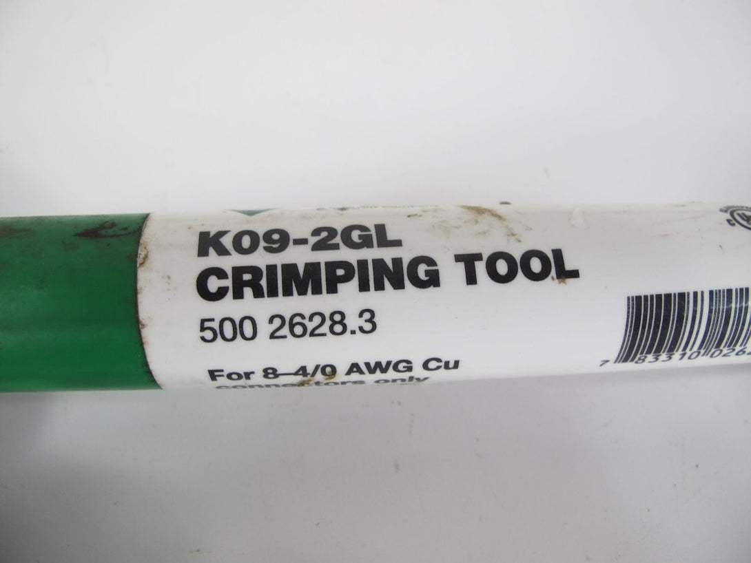 Greenlee K09 - 2GL Crimping Tool For 8 - 4/0 AWG Cu - ZeereeZ