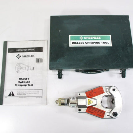 Greenlee RK06FT Remote Powered Quad Point Dieless Crimping Tool Flip Top Head - ZeereeZ