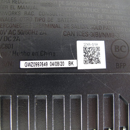 Greenworks Pro CAC801 60V DC 2A Lithium - Ion Batery Charger 120V AC 50/60Hz 2A - ZeereeZ