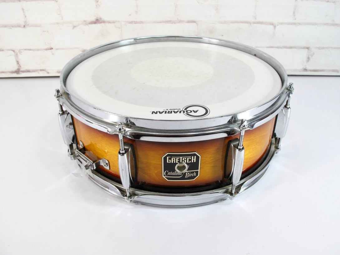 Gretsch Catalina Birch Sunburst 5x14 8 Lug Snare Drum - ZeereeZ