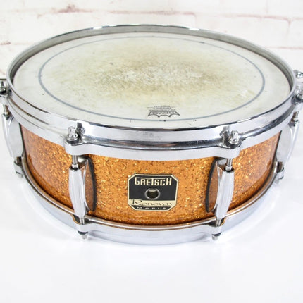 Gretsch Renown Maple Deep Inca Gold Sparkle Snare Drum 14 x 5.5 - ZeereeZ