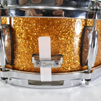 Gretsch Renown Maple Deep Inca Gold Sparkle Snare Drum 14 x 5.5 - ZeereeZ
