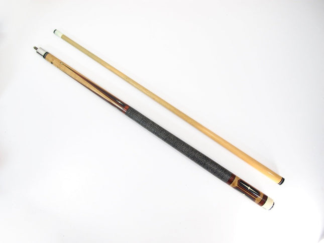 Griffin GR04 Two Piece Cherry Stain Points w/ Black Wrap Pool Cue - ZeereeZ