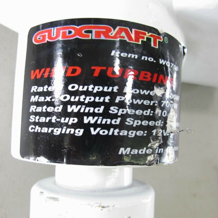 GudCraft WG700 12 - Volt 3 - Blade 700 Watt Wind Generator Turbine Windmill Parts - ZeereeZ