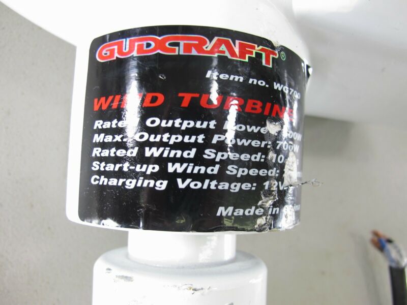 GudCraft WG700 12 - Volt 3 - Blade 700 Watt Wind Generator Turbine Windmill Parts - ZeereeZ