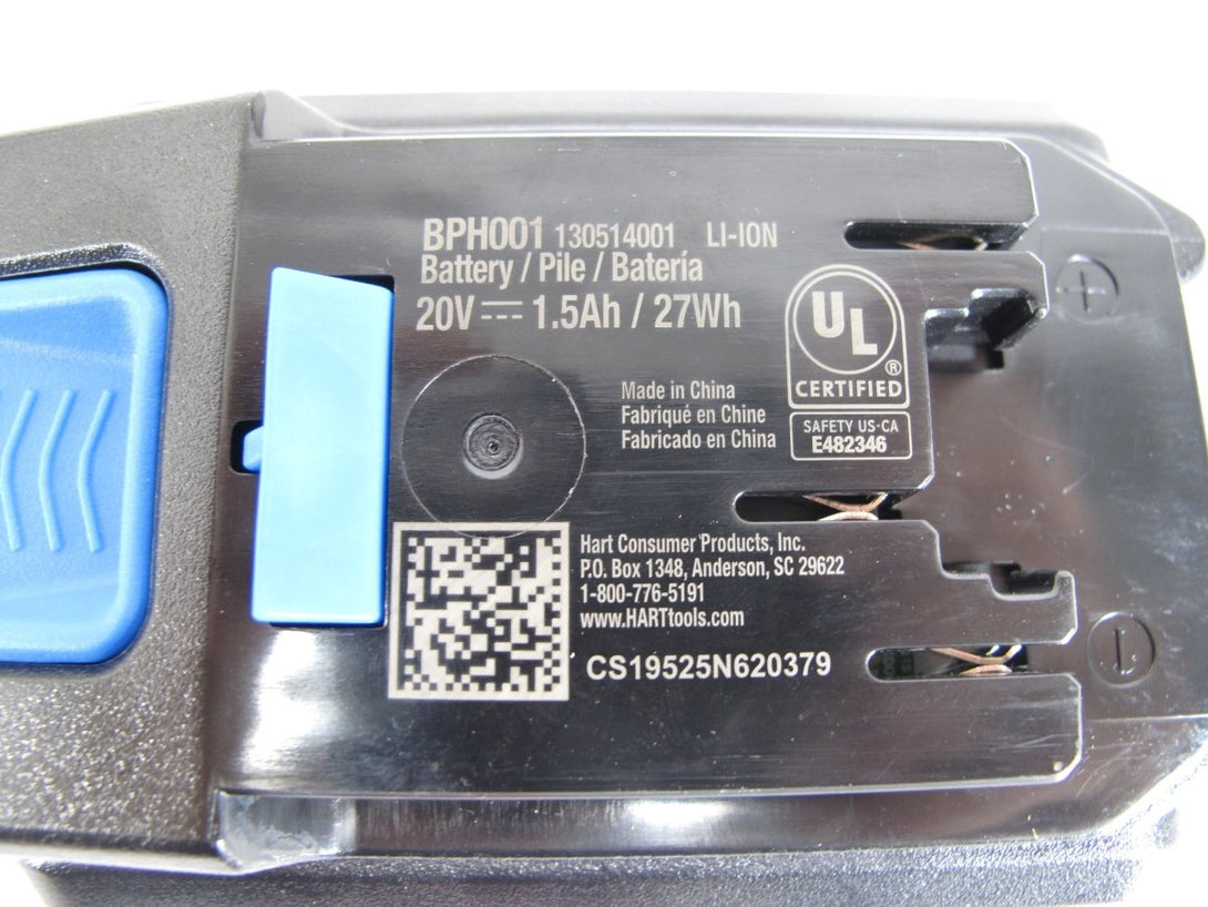 Hart 20v Li - Ion Battery 20 volt BPH001 Genuine Factory OEM - ZeereeZ