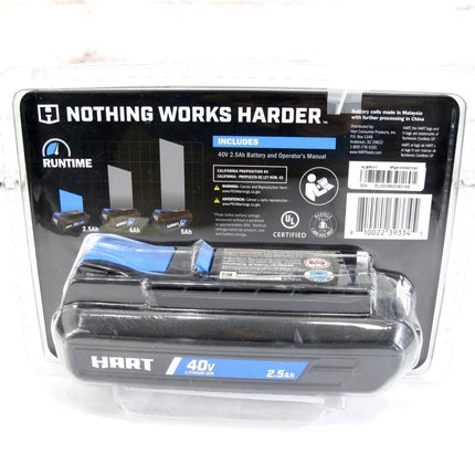 Hart HLBP011 40V 2.5Ah Lithium Ion Power Tool Battery - ZeereeZ