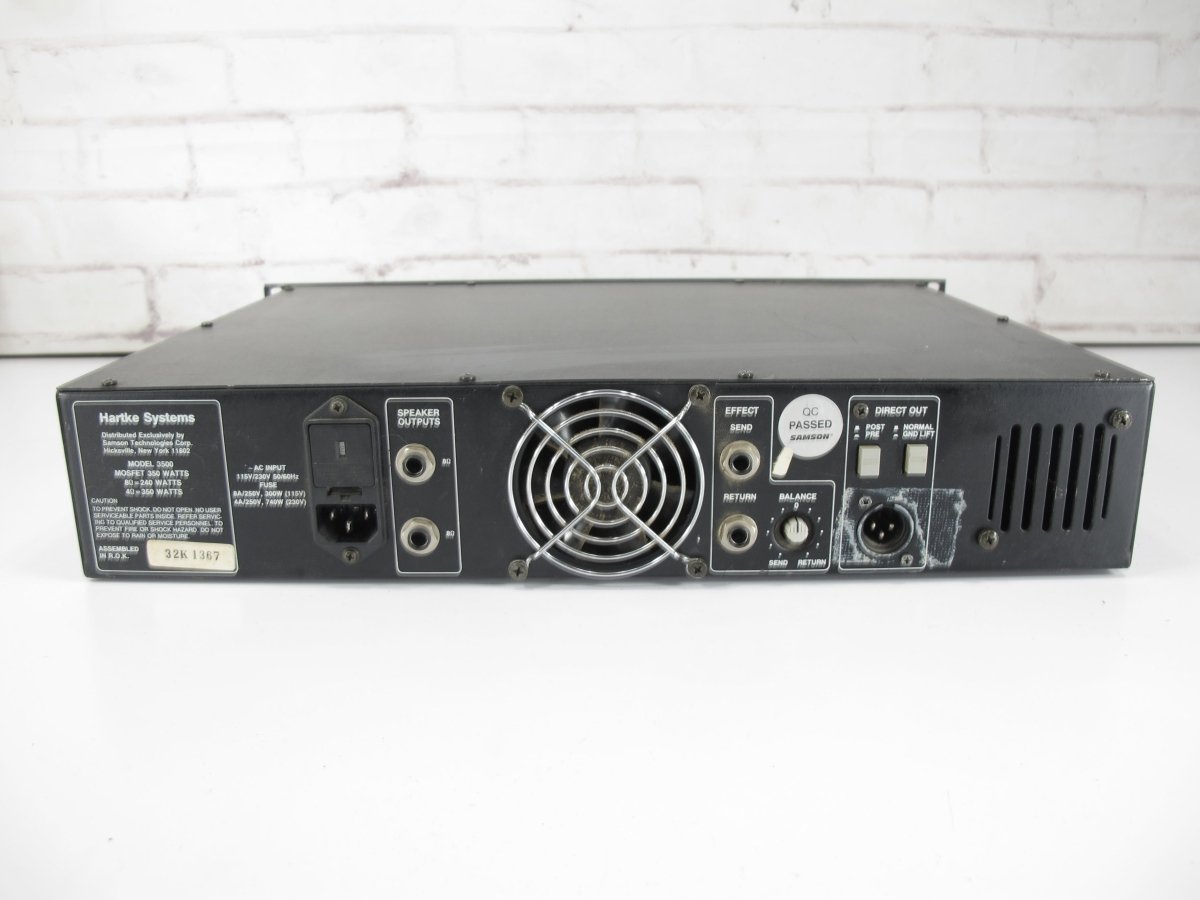 Hartke 3500 Mosfet 350 Watt @ 4 Ohm Bass Amplifier Head – ZeereeZ