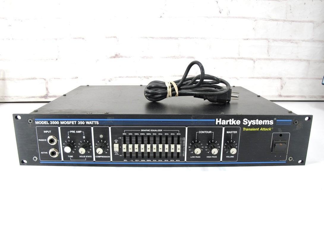 Hartke 3500 Mosfet 350 Watt @ 4 Ohm Bass Amplifier Head - ZeereeZ