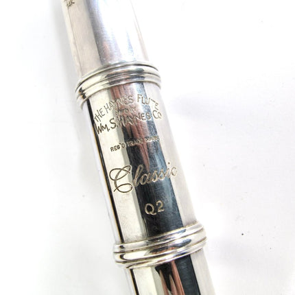 Haynes Classic Q2 Sterling Tube 14K Riser Inline G B Foot Professional Flute - ZeereeZ