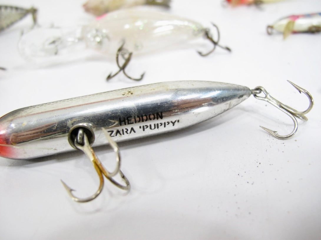 Heddon Rapala & Other Brand Vintage Collection of 33 Lures & Pencil Bobber - ZeereeZ