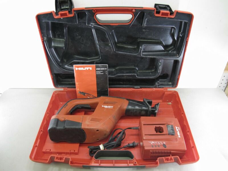 HILTI 24V Reciprocating Saw Sawzall WSR 650 A w/ Case Charger & Battery - ZeereeZ