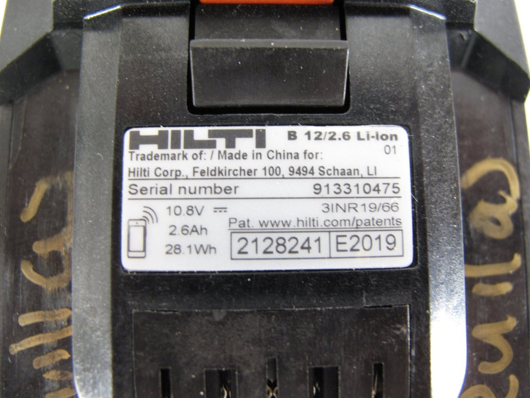 Hilti B 12/2.6 Ah Li - ion Battery for 12V Cordless Tools - ZeereeZ