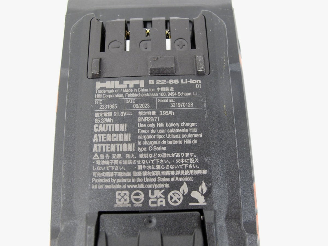 Hilti B 22 - 85 Li - ion NURON 4.0AH Compact Power Tool Battery Pack - ZeereeZ