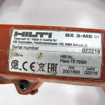 Hilti BX 3 - ME 22 Volt Battery Actuated Fastening Tool Nail Gun - ZeereeZ