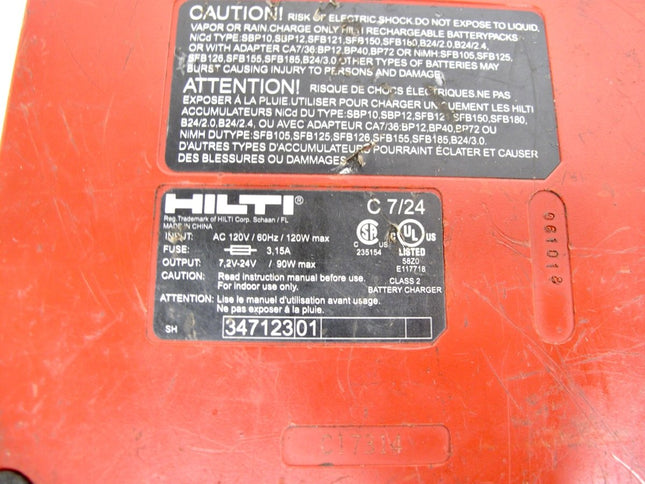 Hilti C7/24 7.2V - 24V Ni - CD & Ni - MH Power Tool Battery Charger - ZeereeZ