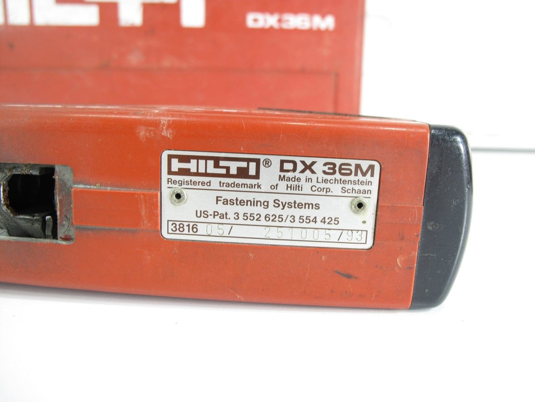 Hilti DX36M Powder Actuated Fastening Nail Gun Tool - ZeereeZ