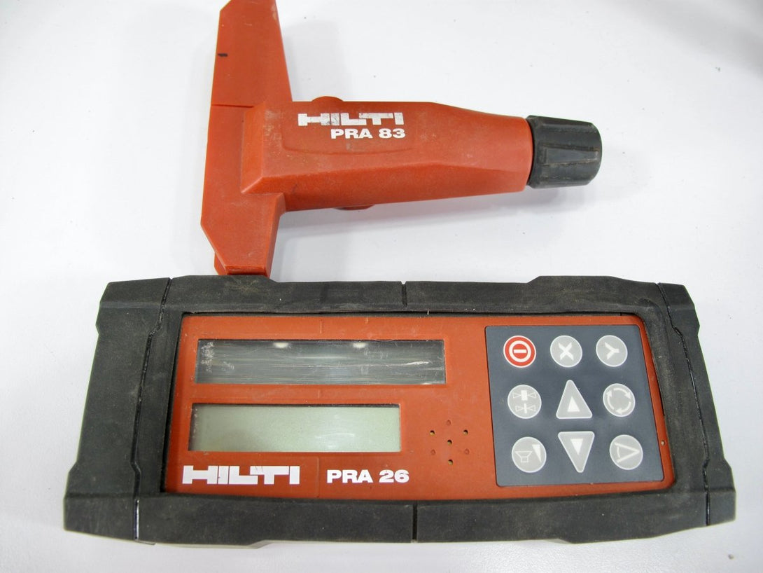 Hilti PR 26 Green Rotary Laser Level w/ PRA 26 Receiver Remote & PRA 83 Mount - ZeereeZ