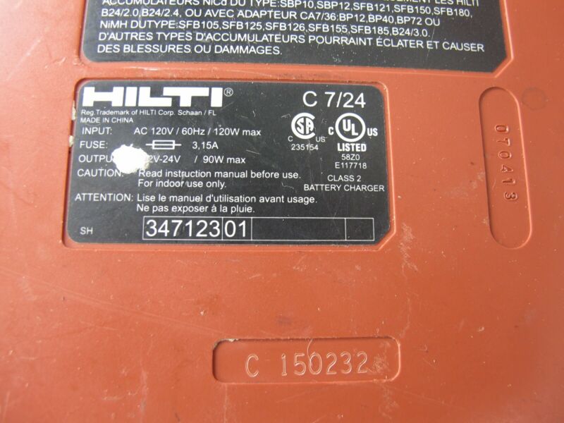 Hilti SFH 151 - A Cordless Hammer Drill/Driver 15.6V w/2 Batteries Charger & Case - ZeereeZ