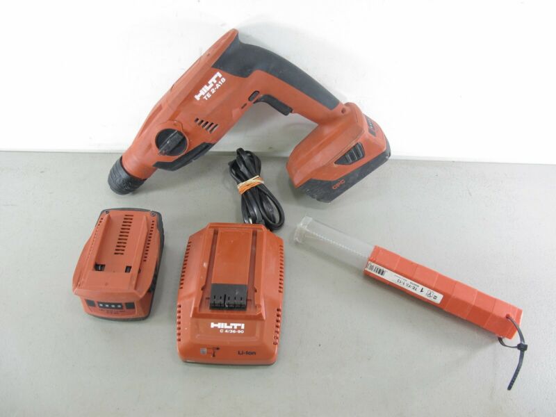 Hilti TE 2 - A18 18V Cordless Rotary Hammer Kit w/ 2 Batteries & Case - ZeereeZ