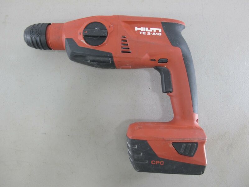 Hilti TE 2 - A18 18V Cordless Rotary Hammer Kit w/ 2 Batteries & Case - ZeereeZ