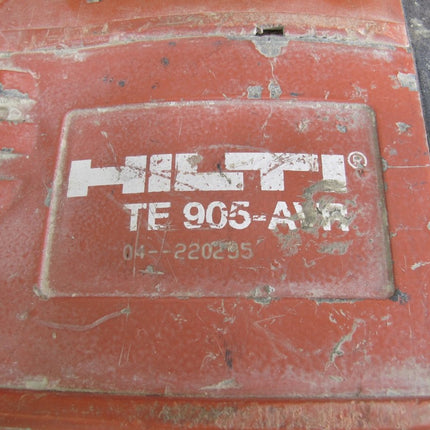 Hilti TE 905 - AVR Heavy Duty Demolition Jack Hammer Breaker W/ 5 Bits And Case - ZeereeZ