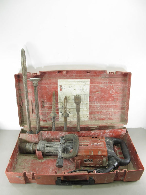 Hilti TE 905 - AVR Heavy Duty Demolition Jack Hammer Breaker W/ 5 Bits And Case - ZeereeZ