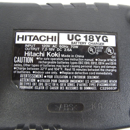 Hitachi UC18YG Universal Tool Battery Charger for 7 - 1/2 - to - 18 - Volt Ni - Cad Batteries - ZeereeZ
