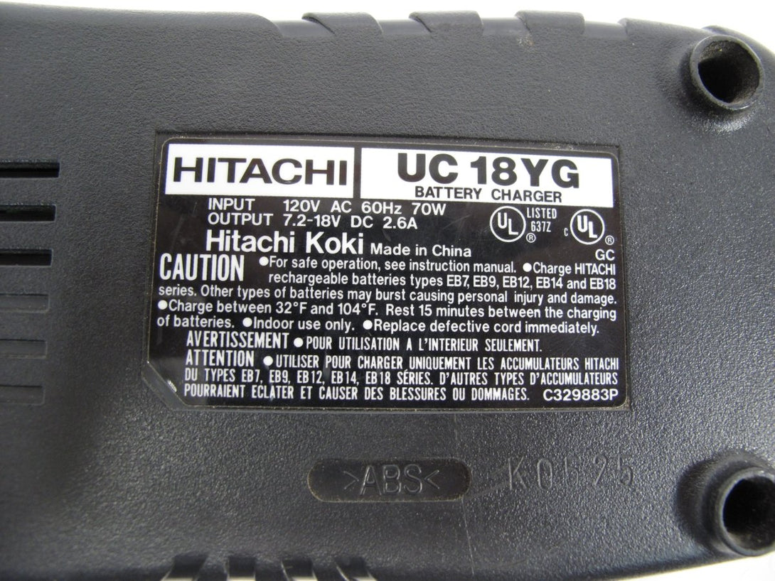 Hitachi UC18YG Universal Tool Battery Charger for 7 - 1/2 - to - 18 - Volt Ni - Cad Batteries - ZeereeZ